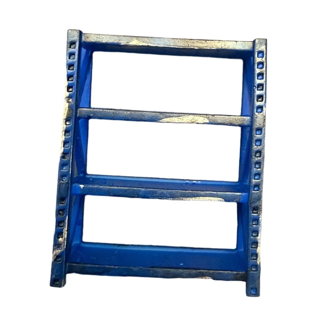 FashionCha Storage Shelf Model 1/64 Scale Miniature Garage Shelving Model Workshop Display Auto Repair Ornament Resin Material Suitable for Collectors Scene Photography blue