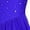 Blue, variant on Doomiva Women's Lyrical Dance Dress Belly Dacne Flowy Split Maxi Dresses Navy Blue XXL