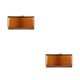 thumbnail image 2 of Jumpingount Cartera larga de cuero con cierre de cremallera para mujer, monedero de almacenamiento para mujer, tarjetero, bolso de mano, regalo de Naranja 2piezas, 2 of 6