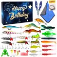 thumbnail image 1 of Kit Señuelo Pesca Con Cabezas Plantilla Ganchos Señuelos Cebo Gusano Suave para Amantes La Hombres Adultos Adolescentes, 1 of 9