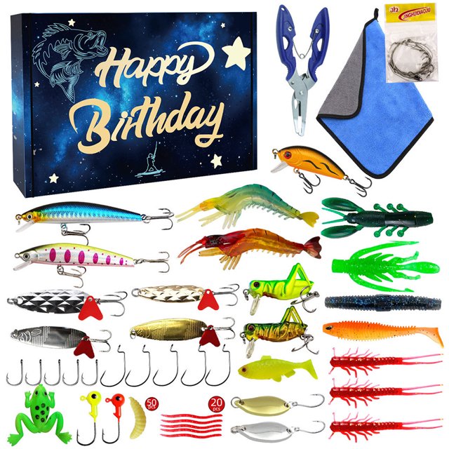 Kit Señuelo Pesca Con Cabezas Plantilla Ganchos Señuelos Cebo Gusano Suave para Amantes La Hombres Adultos Adolescentes