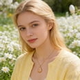 thumbnail image 4 of YOHAVEN Refined Enamel Zircon Easter Egg Pendant Necklace, Gold Tone Chain 19.7 In, Colorful Floral Jewelry Gift For Women, Spring Holiday Accessory, Sparkling Stones, Daily Or Festive Wear, 4 of 6