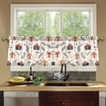 thumbnail image 4 of Yayeee Kitchen Curtains Set of 2 Light Filtering 57"x24" Over Sink Window Panels, Christmas Gift Pattern, 4 of 7