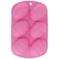 thumbnail image 1 of Moule en Silicone à 6 Compartiments en Forme d'Oeuf pour Fondant, Ensemble de Moules d'Oeufs de Pâques, Moule de Cuisson pour Décoration de Gâteau (Rouge), 1 of 8