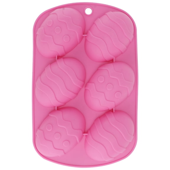 Egg Silicone Molds 6 Cavity Eggs Candy Molds Cookie Fondant Mold for Chocolate Cube French Dessert Cake Decor