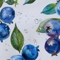 thumbnail image 5 of Jiayy Blueberries Leaves Watercolor Painting Shower Curtain for Bathroom Decoration with Hooks 60x72, 5 of 7