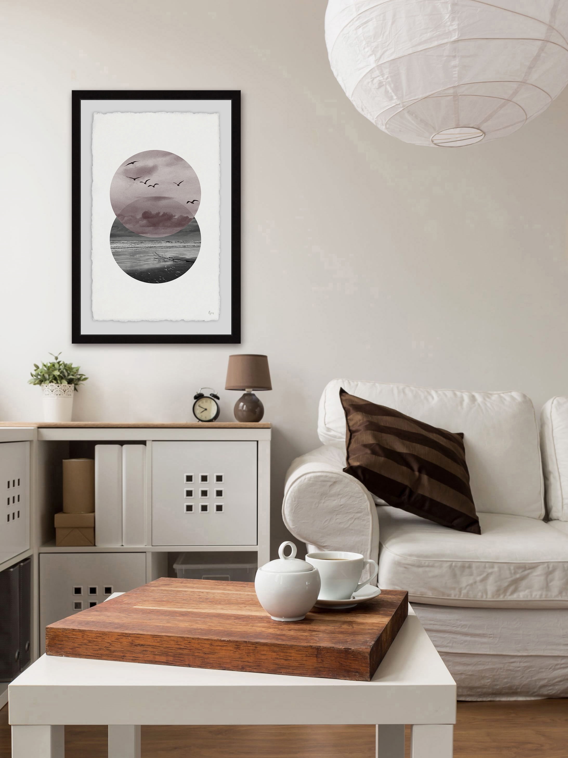 Over the Sea Framed Painting Print