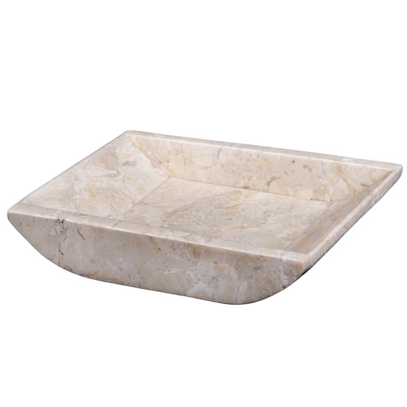 Portavelas Creativo para el Hogar en Mármol Champagne en Forma de Barco 16x12x3 cm