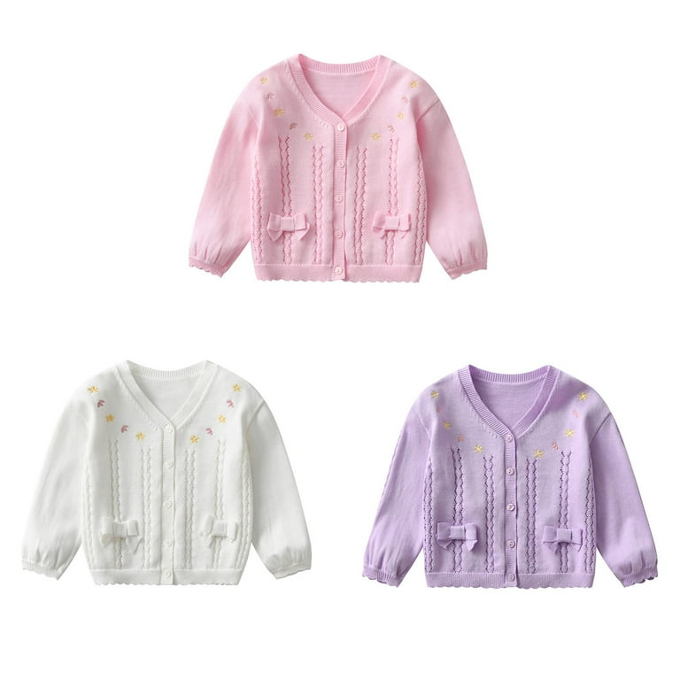 Kids 1-7 Years Little Girl Fall Spring Thin Hollow Knitted Kids 1-7 Years Little Girl Fall Spring Thin Hollow Knitted
