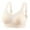 Beige, variant on Wireless Everyday Bra Women Convertible Bra Feature V-Neck No Underwire Bra Style W-1027 Hook and Eye Closure Sports Bras Black S