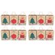thumbnail image 1 of Bolsa de papel kraft de Navidad, 12 bolsas de fiesta de Navidad, bolsa de papel kraft para regalos, bolsa de embalaje, resultados impresionantes, 1 of 8