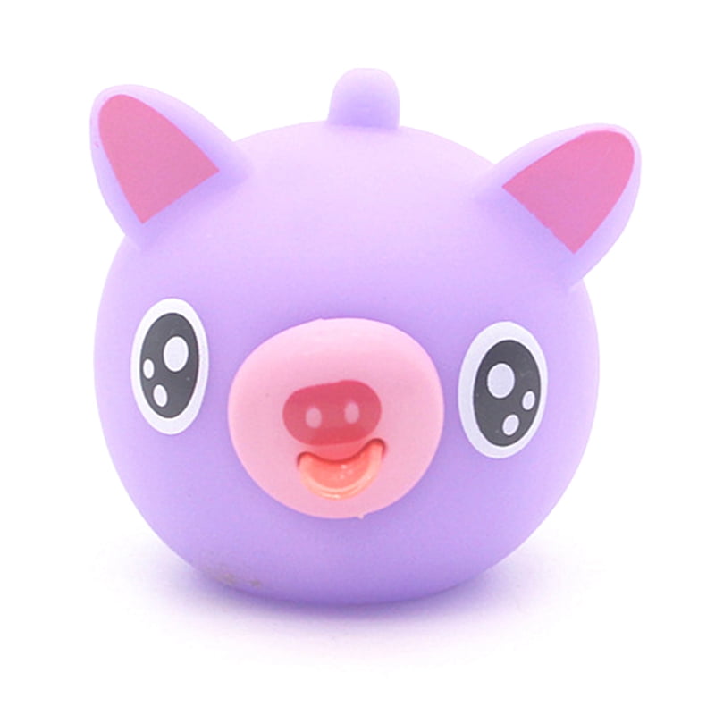 Pwfe Novelty Tongue Voice Animal Squeeze Decompression Vent Vocal Toys Rabbit Bear Tiger Anti Stress Dolls Ball Toy Walmart Com