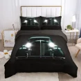 thumbnail image 1 of Cars Vehicles Bedding 3 Piece Boys Bedroom Decor Quilt Cover Pillowcase Cars Racing Print Bed Linen Set King Queen for Adults, 1 of 7