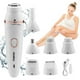 thumbnail image 1 of Depiladora Eléctrica 7 en 1 Recargable para Mujer | Afeitadora Facial Multifuncional para Cara y Cuerpo | Impermeable | Indolora | Carga Rápida de 1 Hora | Batería de 75 Minutos | 8 Cabezas de Corte, 1 of 9