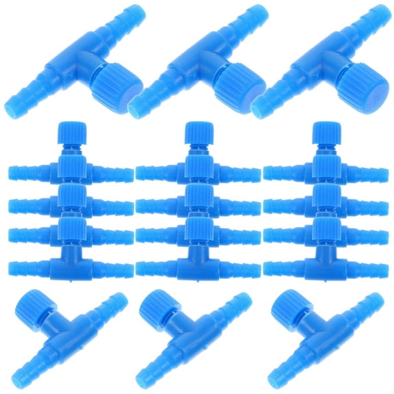 30pcs Small Plastic Regulating Valves for Aquarium Air Control, Fish Tank Supplies, Tiny Aquarium Equipment Control Valves