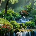 thumbnail image 5 of Orinice WODEJIA Nature Scenery 3D Printed Polyester Bathroom Blinds Set Bathroom Shower Curtain Set Bathroom Accessories, Beautiful Wide Fabric Bathroom 36x72, 5 of 7