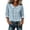 *Light Blue, variant on Women's Peter Pan Collar Button Down Blouse , Ladies' Long Sleeve Babydoll Shirt , Casual Loose Fit Peplum Top For Women, Black , S-2XL