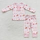 thumbnail image 1 of Ropa de dormir de Navidad para niños, camisetas de manga larga, conjunto de árbol de construcción, pantalones, pijamas, ropa de noche, 1 of 2