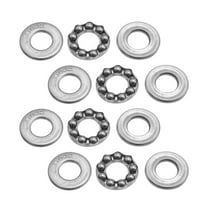 4 Pcs 51100 Thrust Ball Bearings Axial Ball Thrust Ball Bearings 10 mm x 24 mm x 9 mm Alloy Steel Thrust Ball Bearings