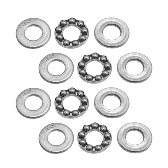 4 Pcs 51100 Thrust Ball Bearings Axial Ball Thrust Ball Bearings 10 mm x 24 mm x 9 mm Alloy Steel Thrust Ball Bearings