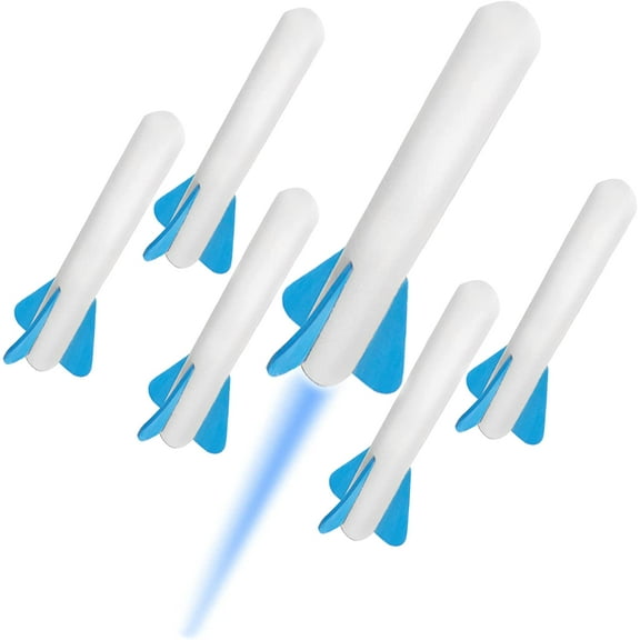 Stomp Rocket® Original Jr. Glow Rocket Refill for Kids, Soars 100 ft, 6 Jr. Glow Foam Refill Rockets Only, Gift for Boys and Girls Ages 3 and up