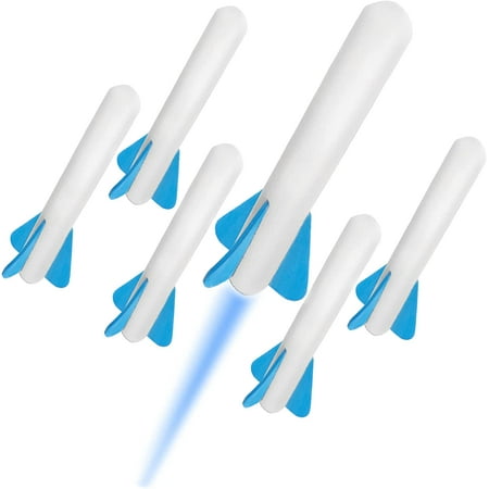 Stomp Rocket® Original Jr. Glow Rocket Refill for Kids, Soars 100 ft, 6 Jr. Glow Foam Refill Rockets Only, Gift for Boys and Girls Ages 3 and up