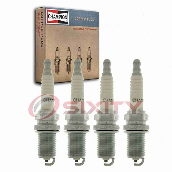 4 pc Champion 982 Copper Plus Spark Plugs for 2513214-S XC12YC Ignition Wire Secondary