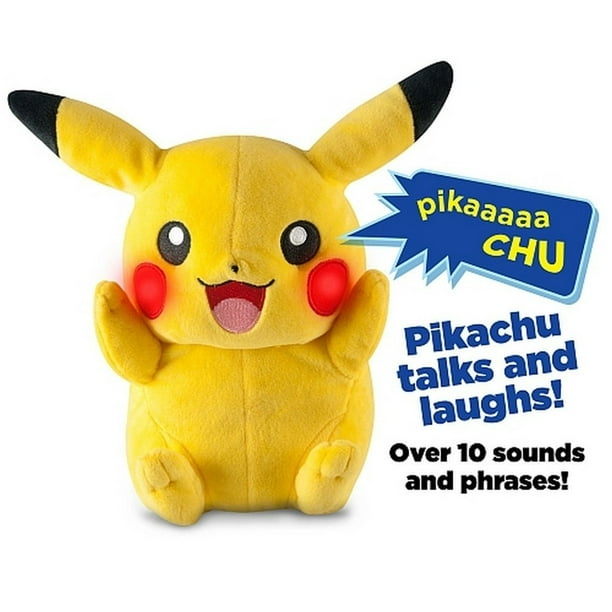 Pokemon Largel 11 Inch Plush Toy My Friend Pikachu / Sounds And
