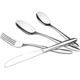 thumbnail image 1 of 18/10 Stainless Steel Flatware Set, Cutlery Set, Forks Knives Spoons Set, 48 Pcs for 12 People, 1 of 5