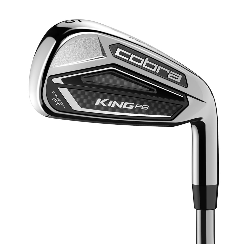 Cobra King F8 Men's Golf Iron Set (5GW, Steel Shaft, Stiff Flex, Right
