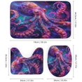 thumbnail image 3 of 4PCS Beautiful Octopus Shower Curtain Set,Colorful Funny Animals Bathroom Decor Sets with Rugs Bathroom Accessories Set Bathroom Curtain Shower Set with 12 Hooks, 3 of 8