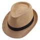 thumbnail image 1 of Sombrero de jazz con circunferencia de 56-58 cm, sombrero de paja, sombrero de copa para hombres y mujeres, protector solar de verano, sombrero para el sol al aire libre, 1 of 5