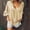 Khaki, variant on Idoravan Women's Plus Size Tops Fashion Women Summer Casual 1/2 Sleeve Round-Neck Solid Blouse T-Shirt