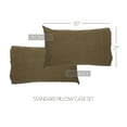 thumbnail image 4 of VHC Brands Tea Cabin Rustic Standard Green Plaid Pillow Case Set of 2 Cotton Rectangle Bedroom Decor, 4 of 7