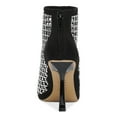 thumbnail image 2 of INC Womens Black Embellished Senalda Pointed Toe Stiletto Zip-Up Dress Booties 11 M, 2 of 4