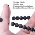 thumbnail image 3 of 2 pcs Semi-Precious Gemstones Healing Stretch Beaded Bracelet Unisex, Christmas Birthday Anniversary Gifts, 3 of 5