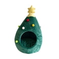 thumbnail image 4 of Cama semicerrada para mascotas, casa para mascotas, cueva lavable con forma de de Navidad para gatos, para perros y gatos pequeños y medianos L, 4 of 8