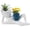 Blue, variant on Relaxing Lying Figure Resin Planter, Cute Reclining Figure Double Planter Pot with Drainage Hole, Funny Plant Pots Interesting Decoration, Create Warm Ambience,Visual Focus