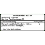 Hanan Uña de Gato Cat's Claw | 100 Capsules | Naturally Aids in Supporting Healthy Immune System (Single Pack)