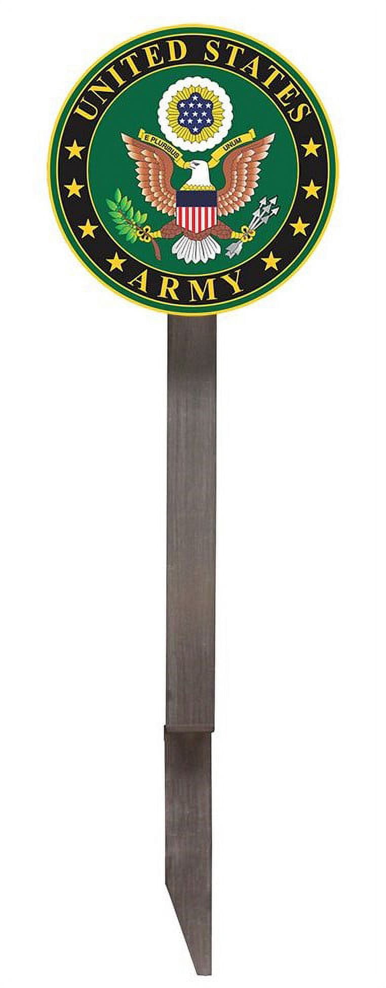 U.S. Army Flag Holder Grave Marker with 8x12 American Flag