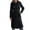 Black, variant on Womens Wool Coat with Belt Double Breasted Trendy Winter Long Pea Coats Pocketed Trench Coat Lapel Jacket Outwear (XL, Khaki)