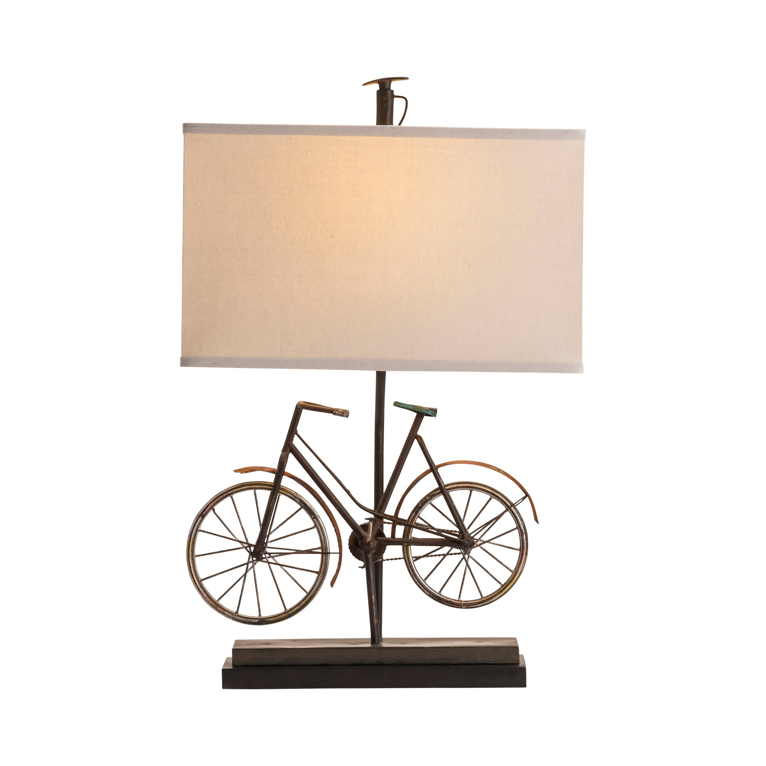 Vintage bicycle sale table lamp