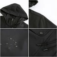 thumbnail image 4 of MuZeFu Windbreaker Jacket for Women with Hood Winter Coats for Women Plus Size Women's Rain Jacket Lightweight Hooded,Lightweight Hooded Jacket Solid Wind Jacket Outdoor Windcoat Windproof, 4 of 4