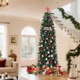 thumbnail image 3 of Artificial Pencil Christmas Tree, Pre-Lit, Easy Assembly, Slim Tall Tree for Home, Office, Party, and Mall Decor – Realistic Branch Tips & Sturdy Metal Stand, 3 of 9