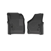 Husky Weatherbeater Floor Mats Fit 1999-2007 Ford F-250/F-350 Reg/Super/Crew Cab w/o Manual Transfer Case Front Black 2 Pc