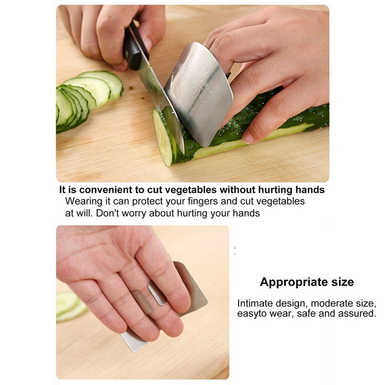 2pc Food Slicer Finger Guard Hand Guards Abs Plastic Anti- Cut Hand Finger  Protector Mandolin Slicer Grater Color Random Delivery