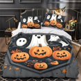 thumbnail image 3 of Comforter Cover Set Cartoon Ghost Pumpkin Printed Bedspreads Newly Design Halloween Bedroom Decor, 3 of 4