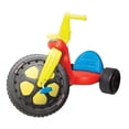 thumbnail image 1 of The Original Big Wheel, azul, amarillo y rojo, triciclo gigante con ruedas de 16', asiento de 3 posiciones, triciclo, bicicleta con pedales para niños, 50.º año, juguete para sentarse al aire libre, e, 1 of 3