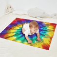 thumbnail image 2 of Colorful Rainbow Tie Dye Spiral Pattern Blanket,Comfortable Soft Flannel Throw Blanket,All Season,Warm Lightweight Blankets for Sofa Bed Couch Living Room Chair,30"x40", 2 of 4