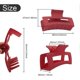 thumbnail image 2 of Hair Claw Clips, Hair Accessories for Women and Girls Thin Hair, Strong Hold Hair Clip (3.5 inch, Matte Light Green+ Red), 2 of 4